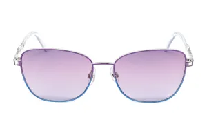 Swarovski Women's Sunglasses Rectangular Gradient Purple Blue SK0284/S 83Z